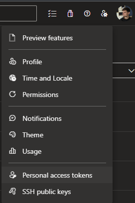 Personal access tokens