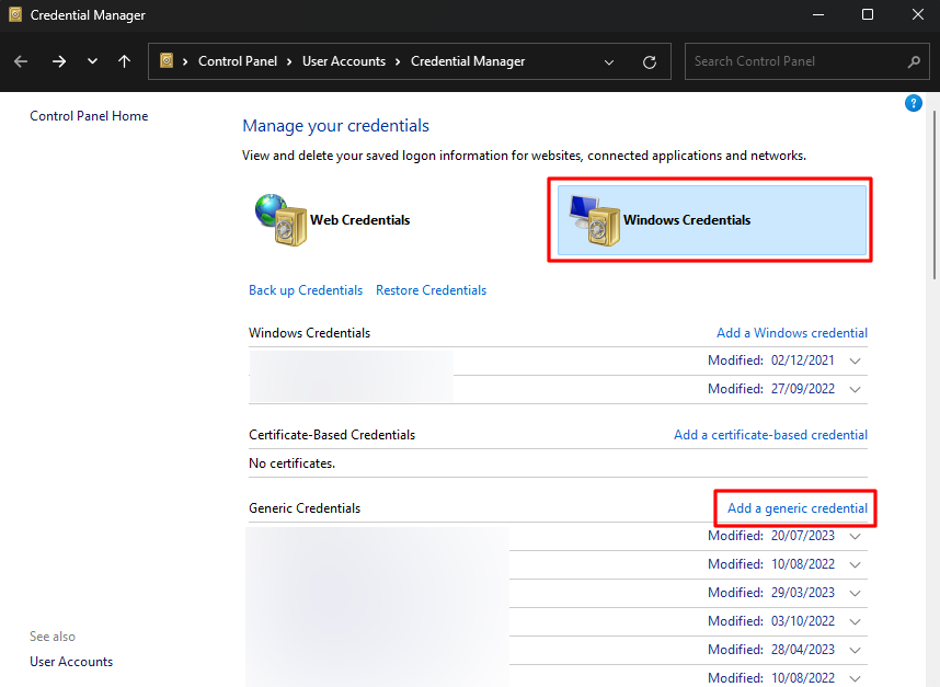 Credential Manager